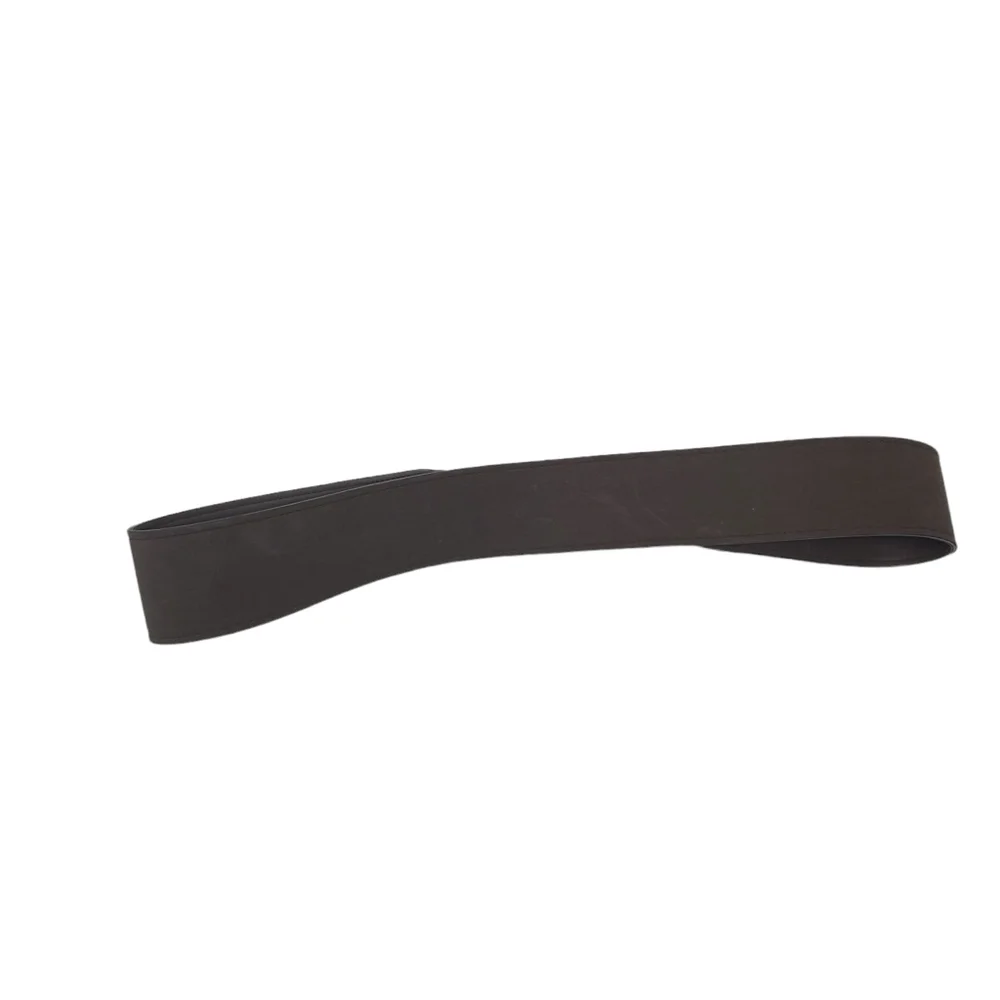 Wide Double Buckle Tan Faux‎ Suede Belt XL